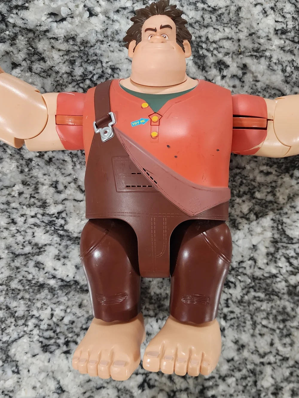 Disney Ralph Wreck-It Ralph Figure with Red Shirt and Brown Overalls